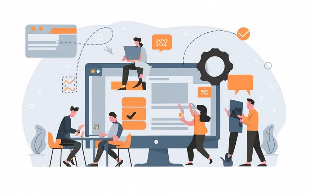 erp enterprise resource planning concept, company productivity a
